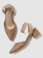 Marc Loire Women Beige Solid Block Heels