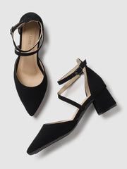 Marc Loire Women Black Solid Block Heels
