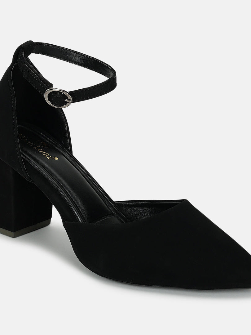 Marc Loire Women Black Solid Block Heels