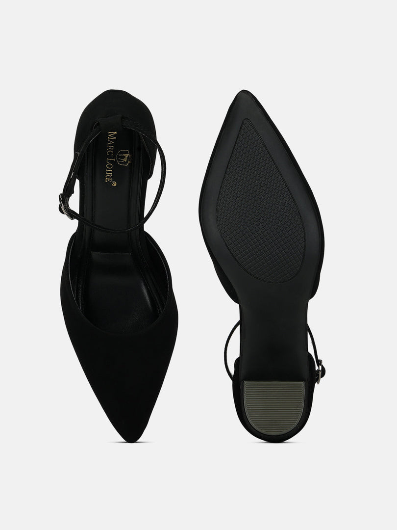 Marc Loire Women Black Solid Block Heels