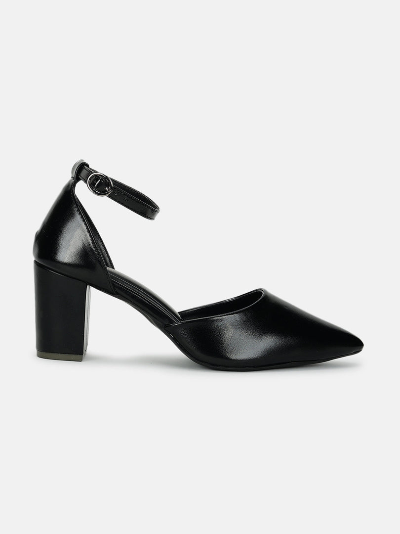 Marc Loire Women Black Solid Block Heels