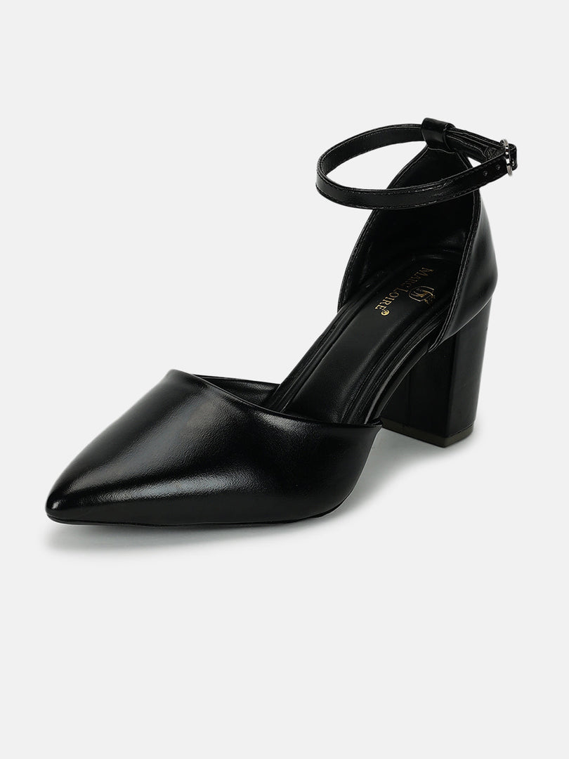 Marc Loire Women Black Solid Block Heels