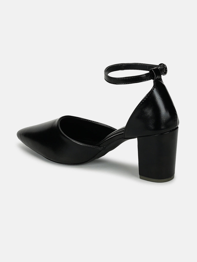 Marc Loire Women Black Solid Block Heels
