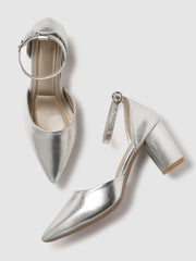 Marc Loire Women Silver Solid Block Heels