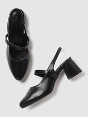 Marc Loire Women Black Solid Sandals Heels