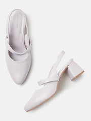 Marc Loire Women Cream Solid Sandals Heels