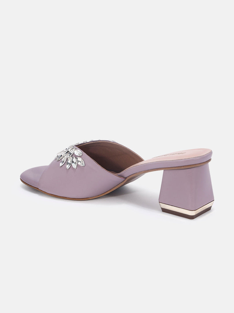 Marc Loire Womens Lavender Party Block Sandals Heels