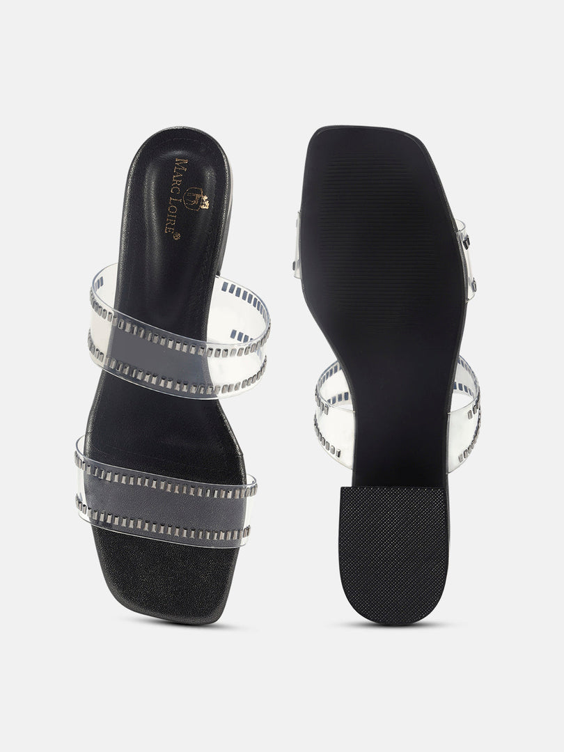 Marc Loire Womens Grey Casual Block Sandals Heels