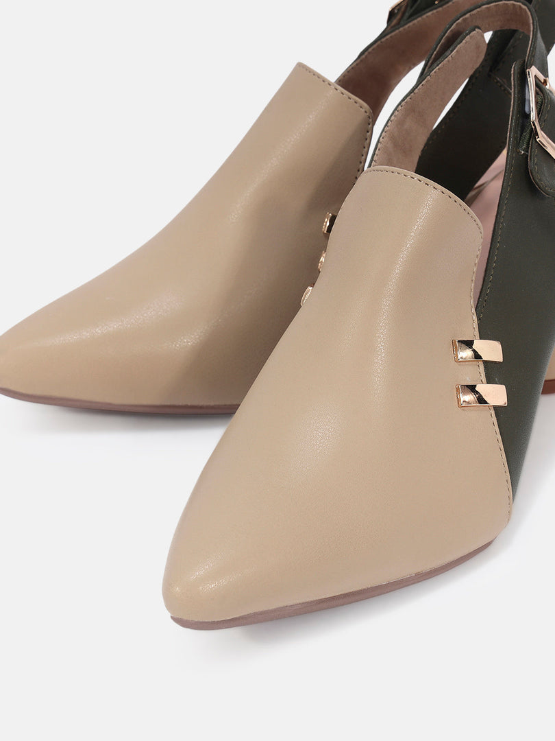 Marc Loire Womens Beige Casual Block Sandals Heels