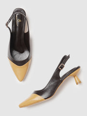 Marc Loire Women Tan Coloured Solid Pumps Heels