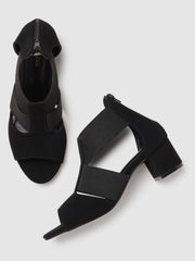 Marc Loire Women Multi Block Zipper Heels