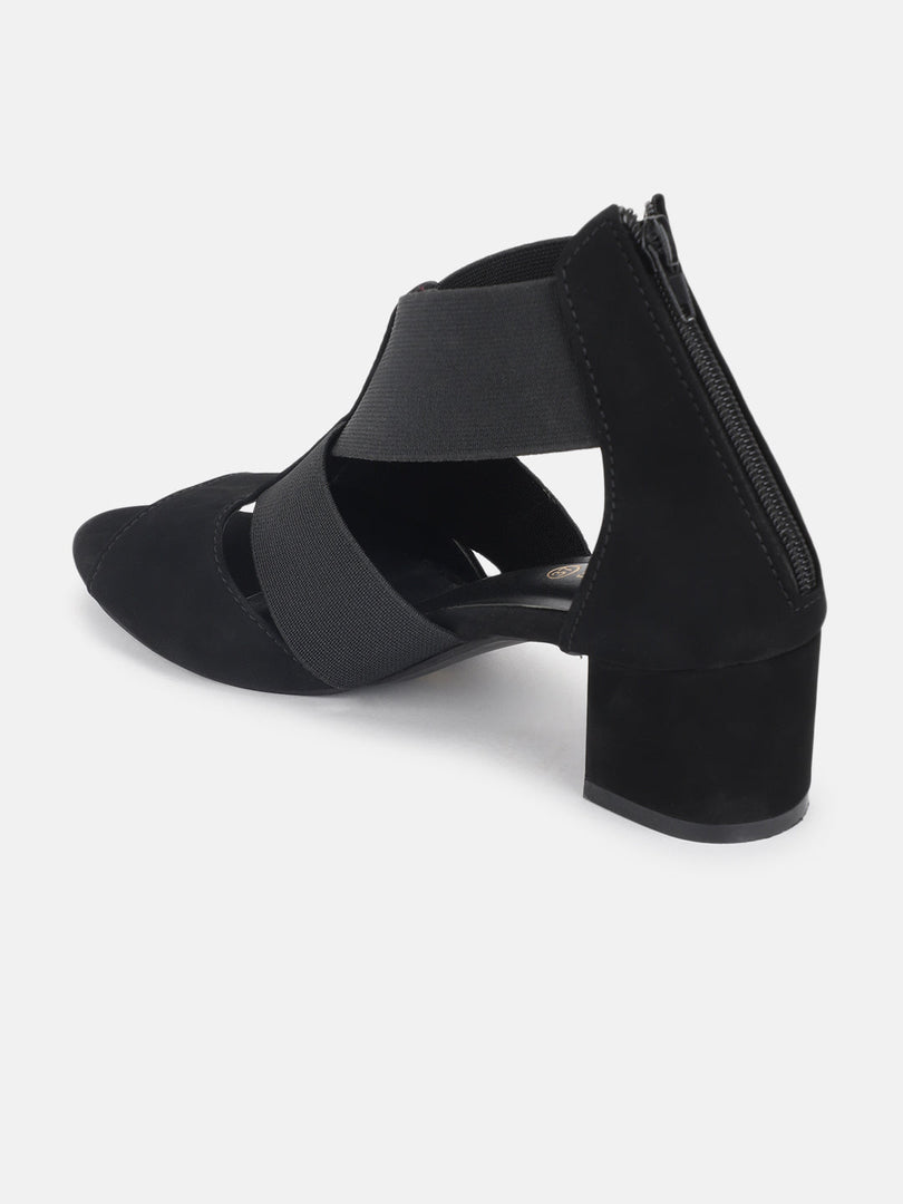 Marc Loire Women Multi Block Zipper Heels