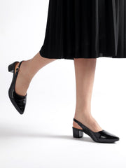 Marc Loire Women Black Solid Block Heels