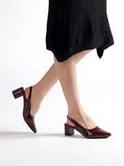 Marc Loire Women Brown Solid Block Heels