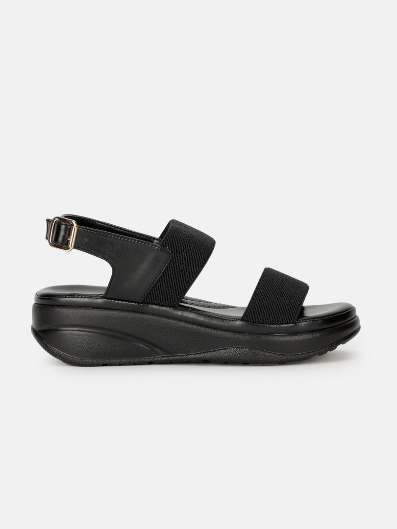 Marc Loire Women Smart Casual Platform Heel Fashion Sandal with Adjustable Strap