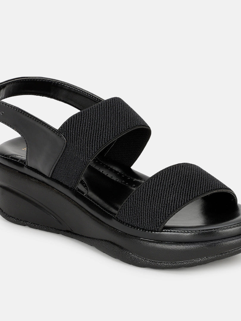 Marc Loire Women Smart Casual Platform Heel Fashion Sandal with Adjustable Strap