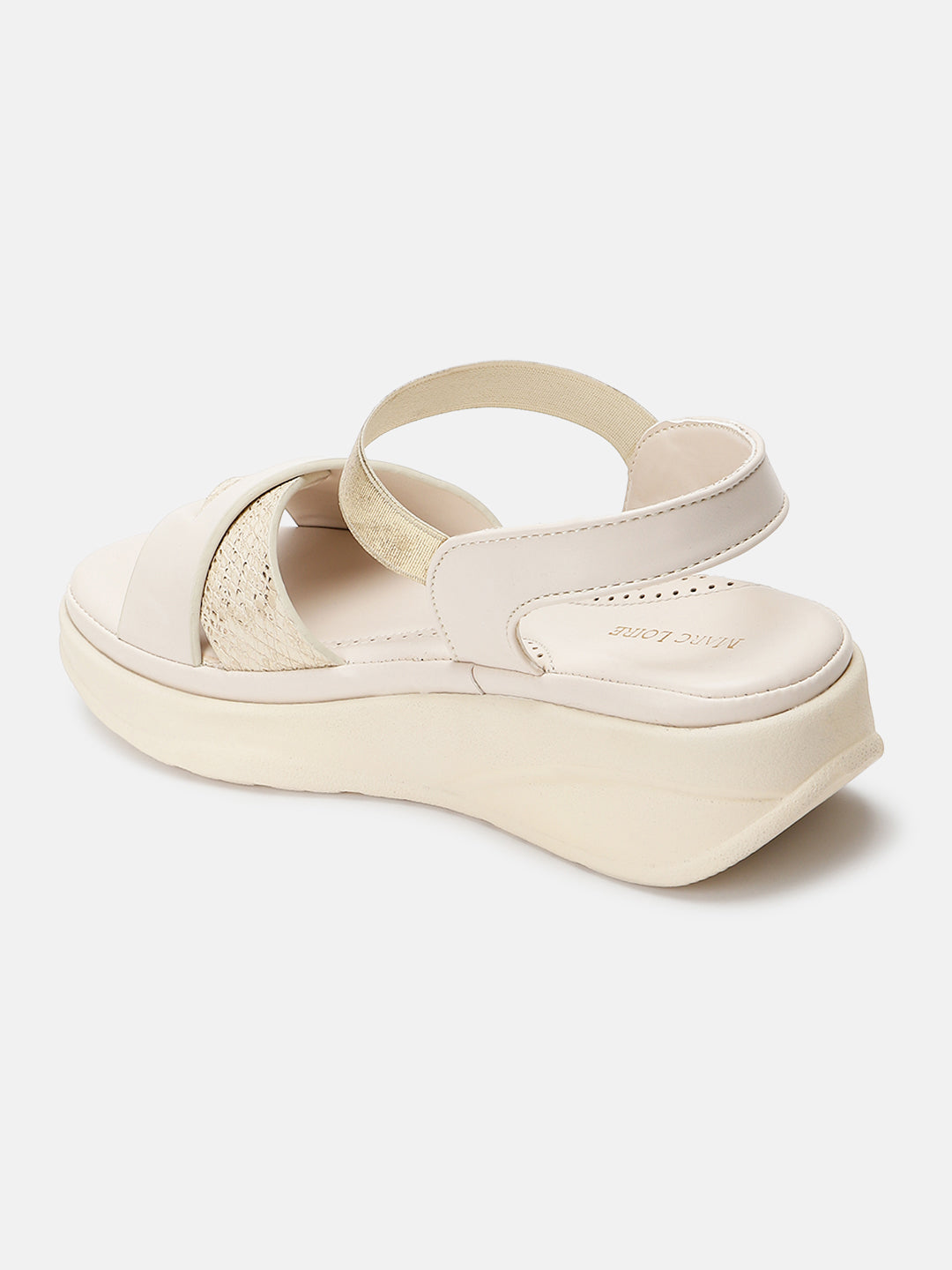 White leather platform discount sandals