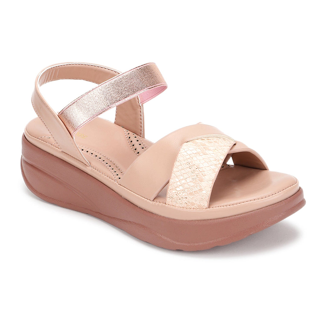 Marc Loire Women soft Comfortable Nude Solid Platform Heels