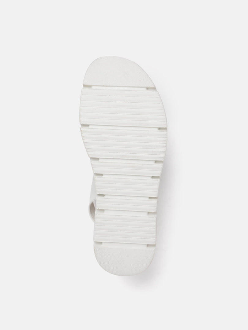 Marc Loire Women White Solid Sandals Heels