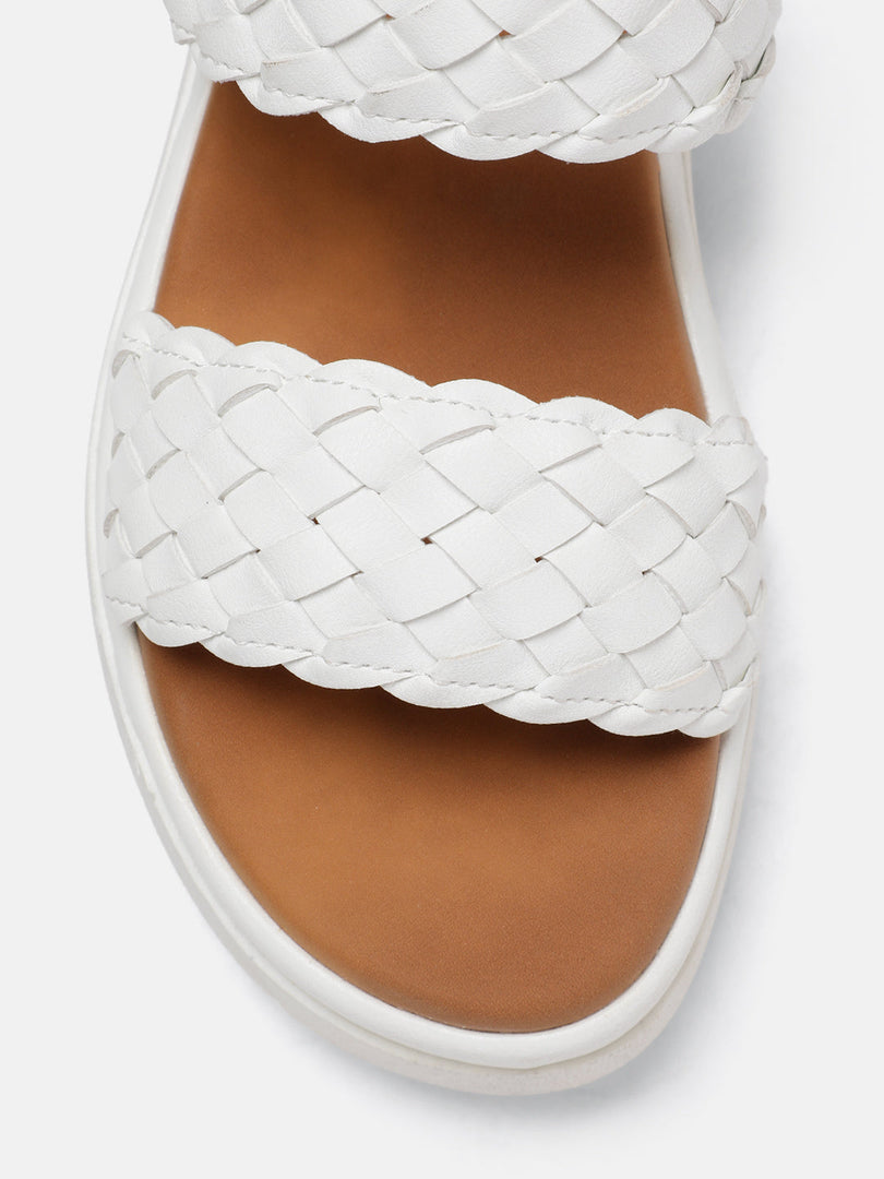 Marc Loire Women White Solid Sandals Heels