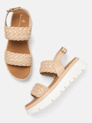 Marc Loire Women Nude Solid Sandals Heels