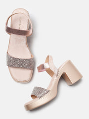 Marc Loire Womens Nude Block Party Heels