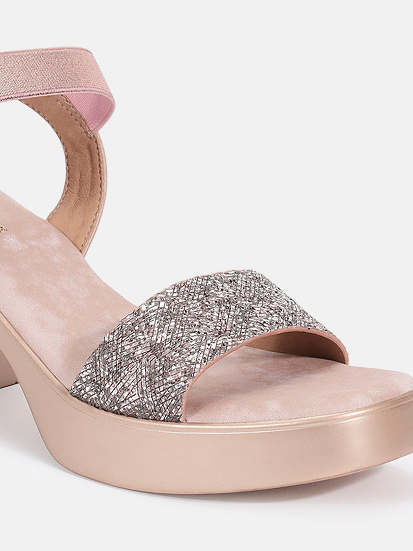 Marc Loire Womens Nude Block Party Heels