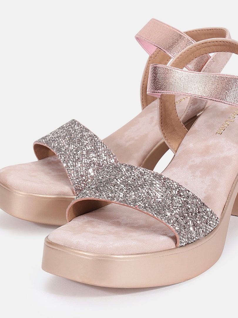 Marc Loire Womens Nude Block Party Heels