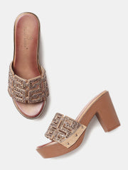 Marc Loire Womes Copper Block Heels