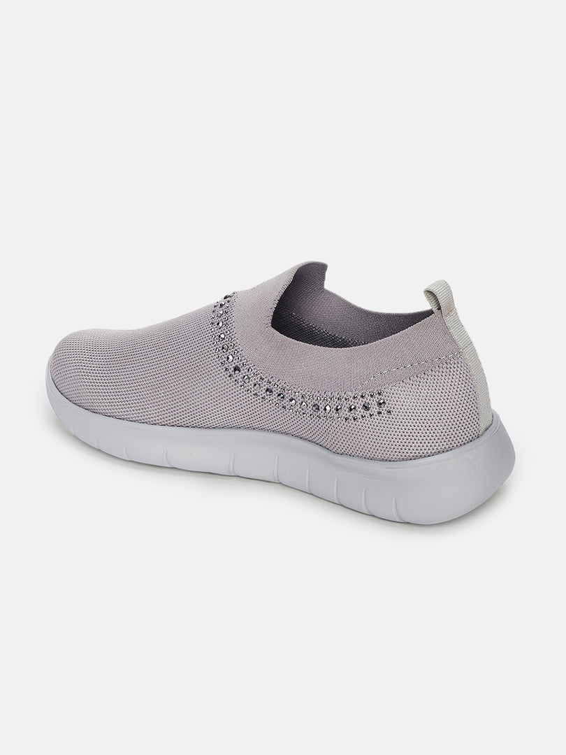 Women Embellished Comfort Slip-On Sneakers