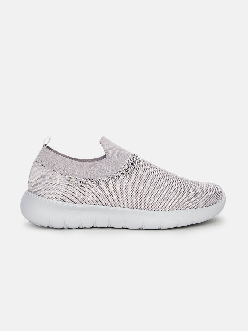 Women Embellished Comfort Slip-On Sneakers