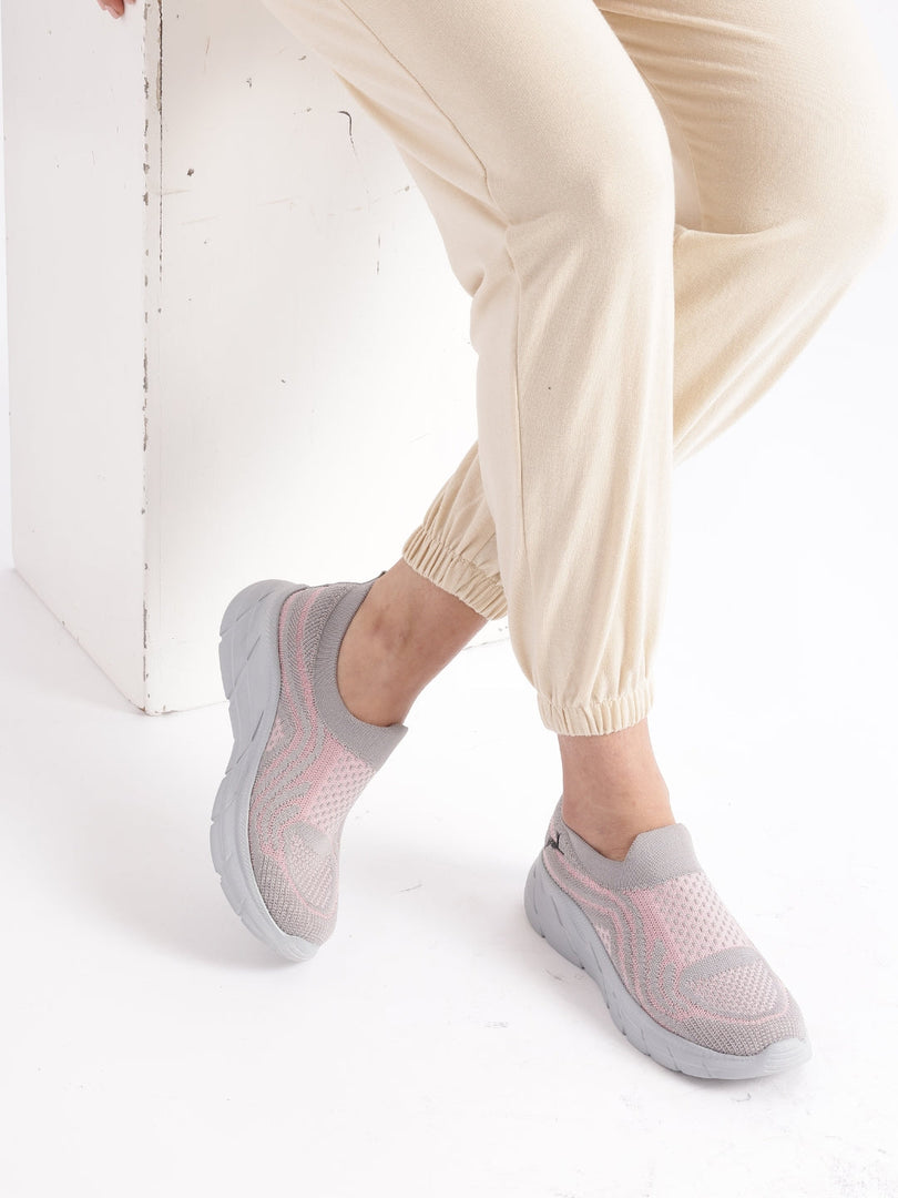 Marc Loire Women's Athleisure Knitted Active Wear Slip-On Sneaker Shoes