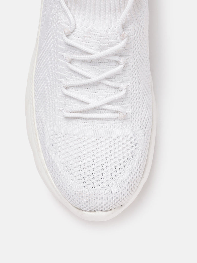 Marc Loire Women White Woven Design Slip-On Casual Shoes