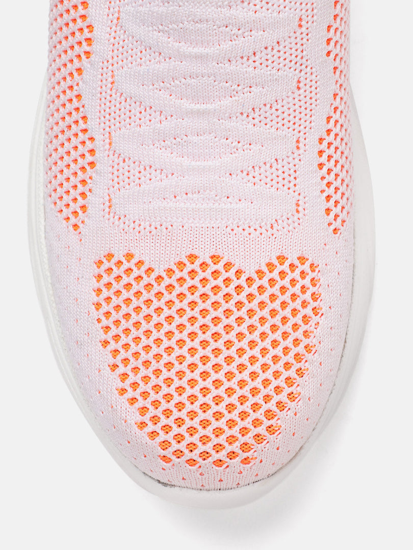 Marc Loire Women Orange Slip-On Woven Design Casual Shoes