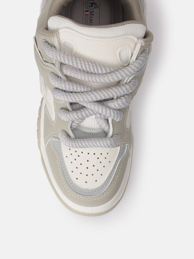 Solid-Lace-Ups-Sneakers