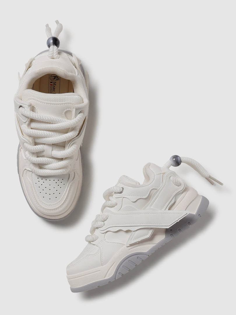 Solid-Lace-Ups-Sneakers