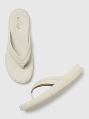 Marc Loire Women Cream Solid Flats