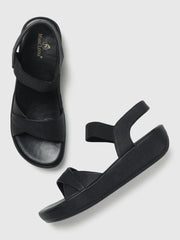 Marc Loire Women Black Solid Flats