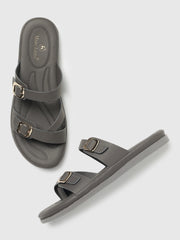 Marc Loire Women Grey Solid Flats