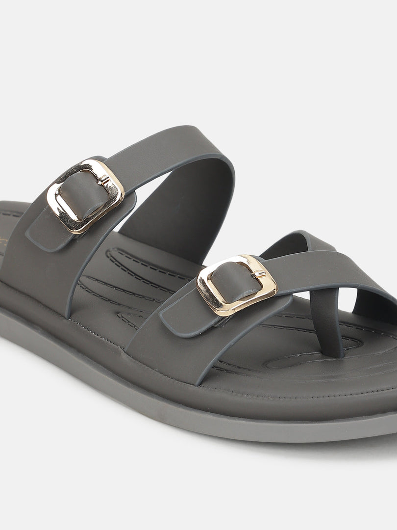 Marc Loire Women Grey Solid Flats