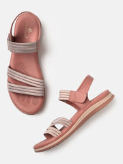 Marc Loire Womens Nude Backstrap Solid Flats Sandals