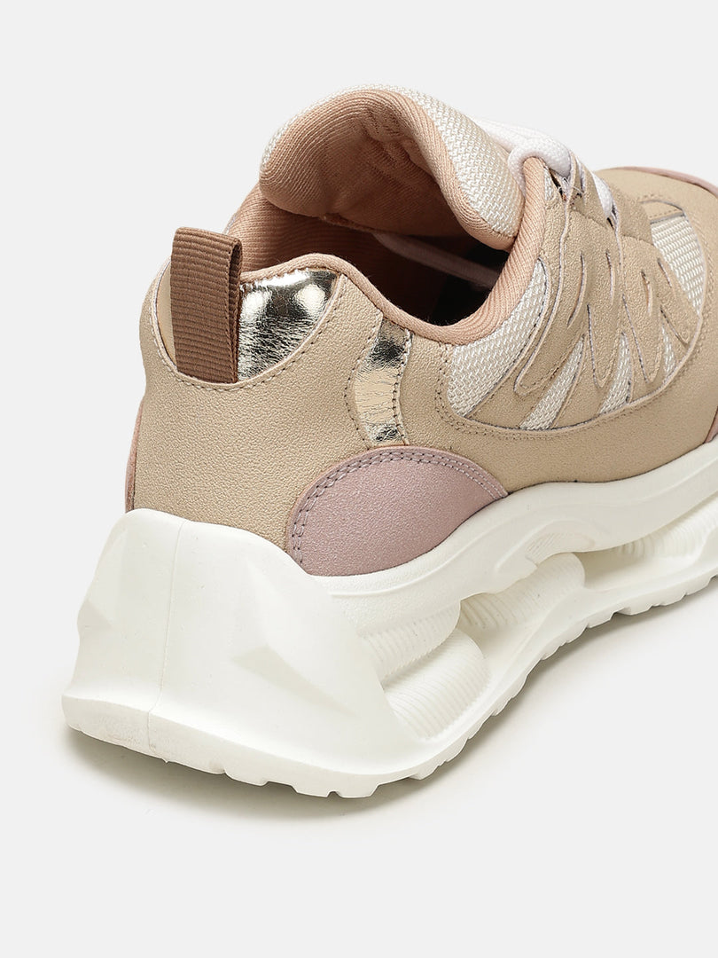 Marc Loire Women Beige PU Sneakers