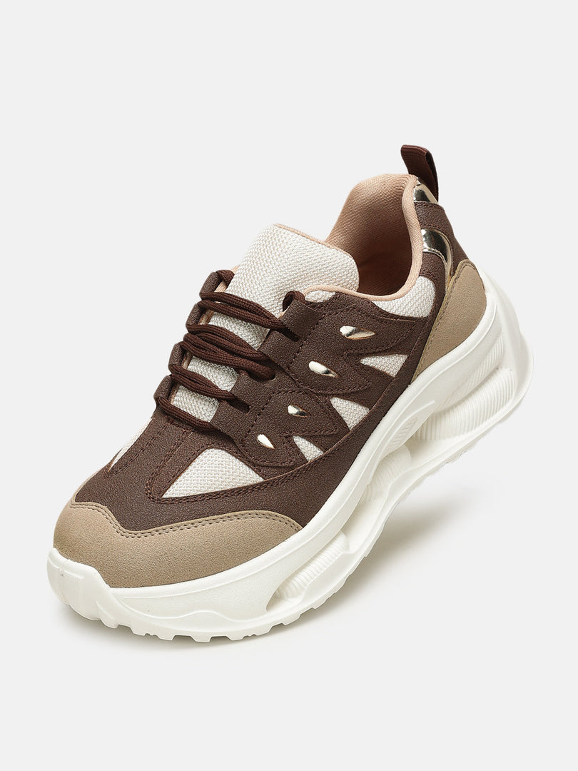 Marc Loire Women Brown PU Sneakers