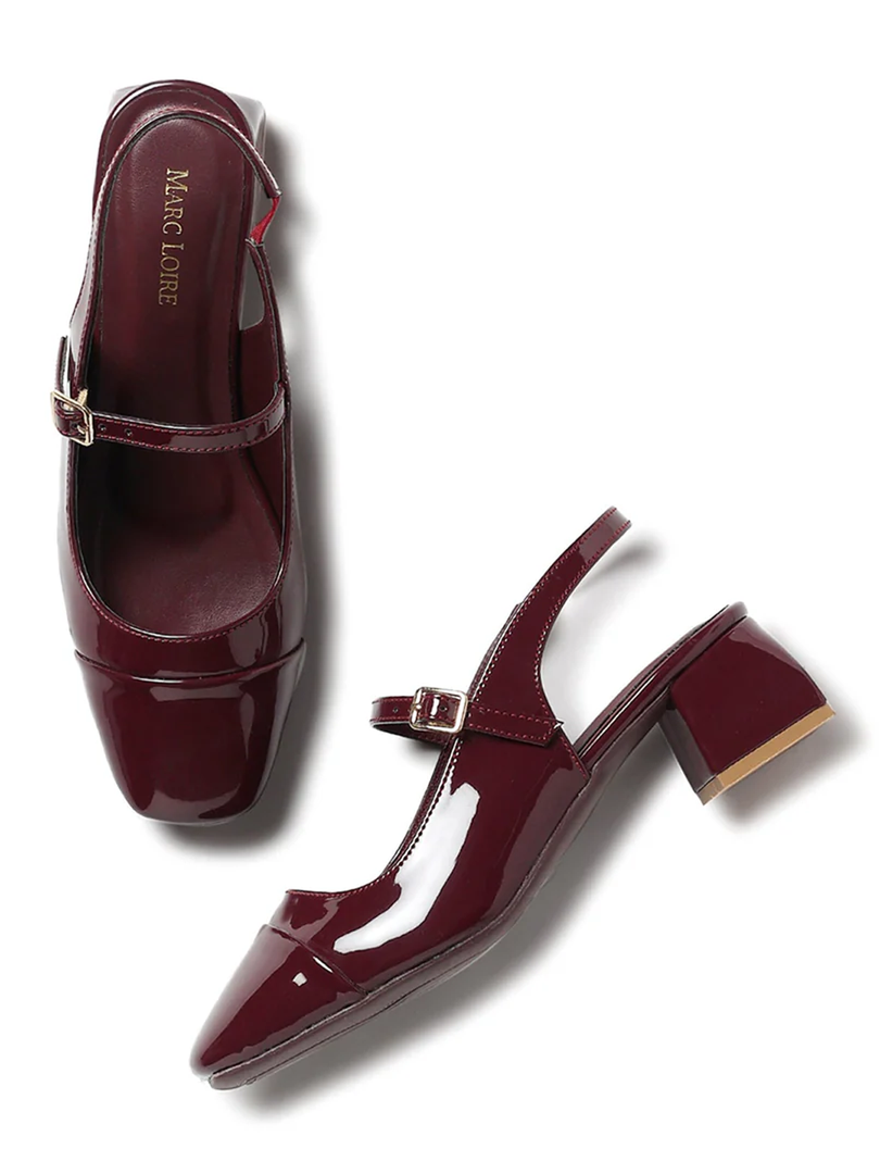 Marc Loire Women Cherry Solid Sandals Heels